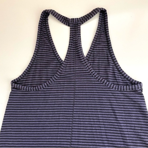 lululemon Mountain Tank Stripe Cadet Purple Black - Picture 12 of 14